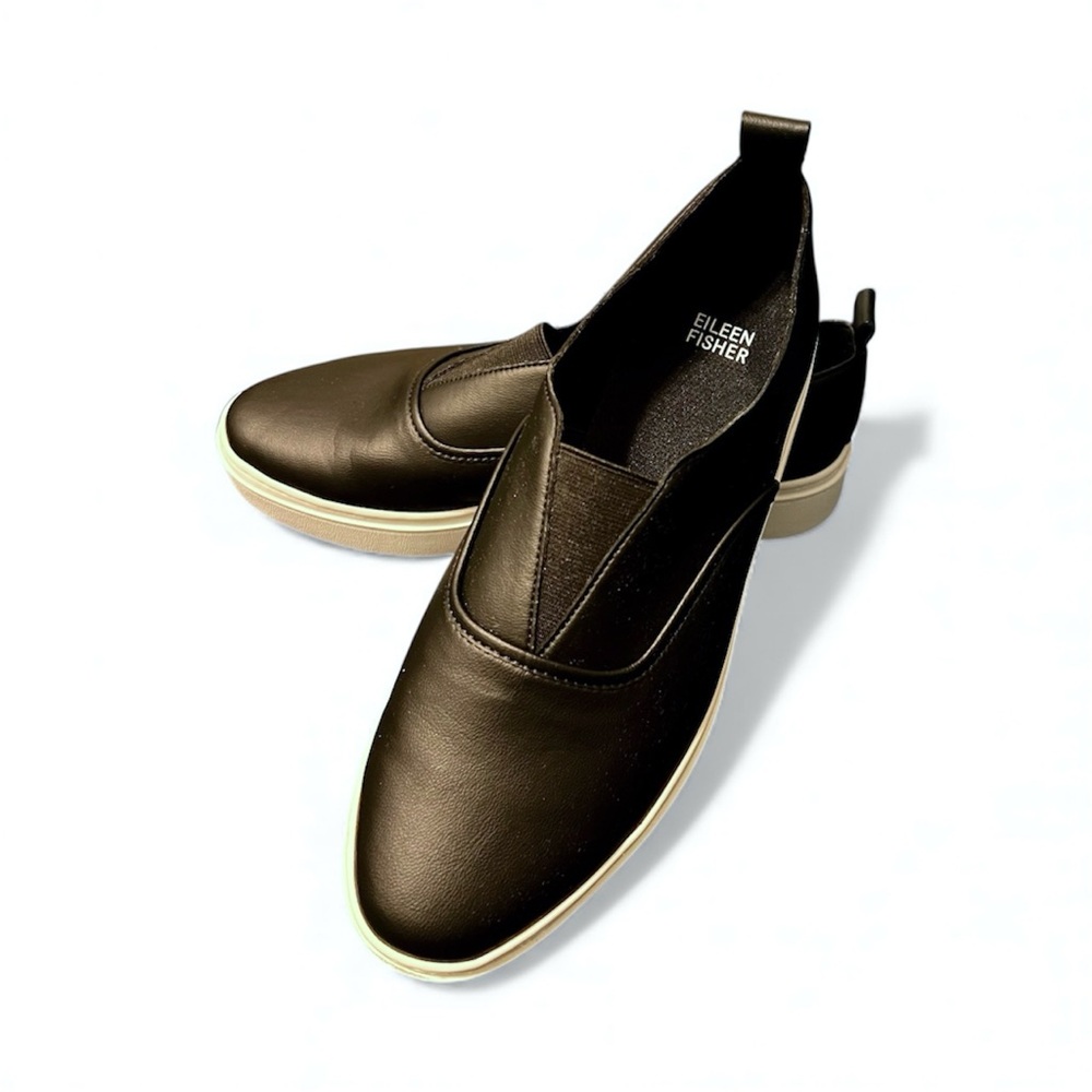 Eileen Fisher Black Byrdy Slip-On Sneakers